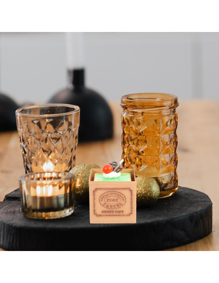 20 Tazas de Hornear Cuadradas Desechables Hemoton 6x5.8 cm