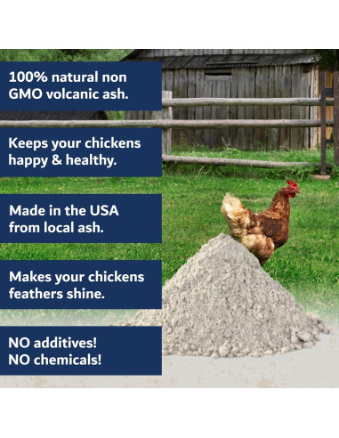 Baño de Polvo Natural para Gallinas Chickie Whiz 2.49 kg