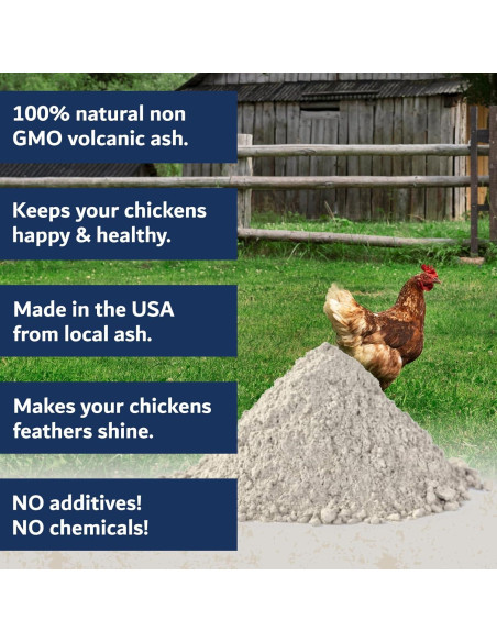 Baño de Polvo Natural para Gallinas Chickie Whiz 2.49 kg