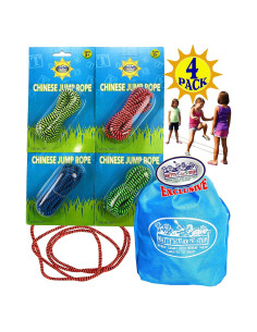 Conjunto de Cuerdas de Salto China Deluxe Matty's Toy Stop - 4 Colores