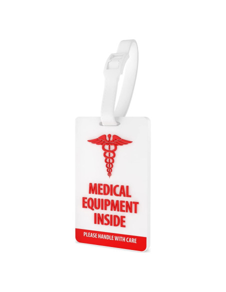 Etiqueta de Equipaje Médico Shacke 10.16x6.35cm Flexible