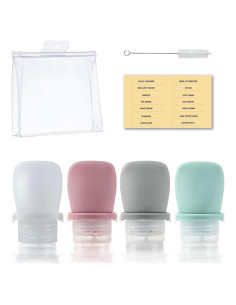 Juego de Botellas de Silicona RILYSUN 38ml Reutilizables