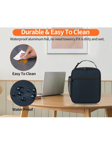 Bolsa de Almuerzo Aislada ZM-YOUTOO Azul Marino 6L