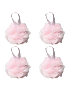 Esponja de Baño SEVENHEAD Rosa 50g - Juego de 4 Unidades