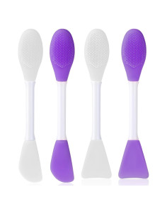 Set de 4 Cepillos Faciales Doble Lado Bruislard - Silicona