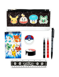 Conjunto Escolar Pokemon 11 Piezas - Pikachu y Más 2