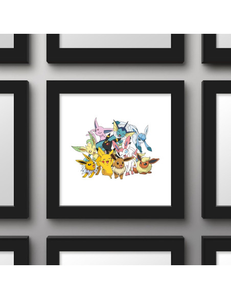 Arte de Pared Gallery Pops Pokémon Kalos 30.48x30.48cm Marco Negro