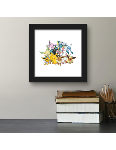 Arte de Pared Gallery Pops Pokémon Kalos 30.48x30.48cm Marco Negro