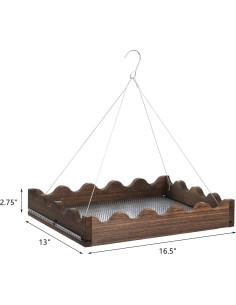 Comedero Colgante para Aves Frcctre de Madera 1.51 kg 2