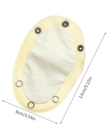 Extensores de Bodysuit para Bebé Cauaoa - 5 Pcs Blanco