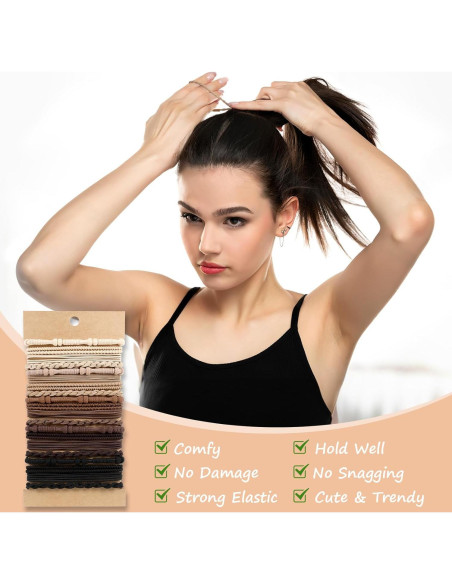 Tiras de Pelo Boho OHCISP 20 PCS Accesorios para Cabello
