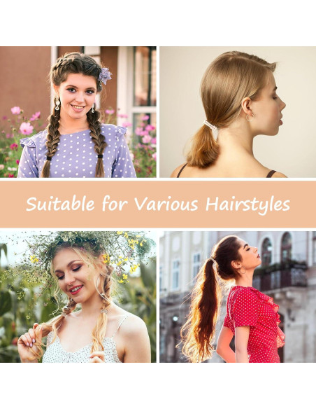 Tiras de Pelo Boho OHCISP 20 PCS Accesorios para Cabello
