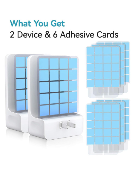 Trampa de Insectos Voladores WowCatch - 2 Dispositivos + 6 Recargas