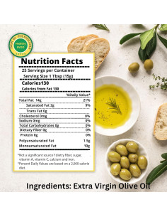 Aceite de Oliva Virgen Extra M.G. Pappas 375ml - Alto Polifenol 2