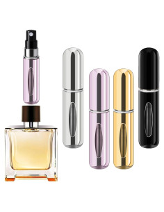 Botella Atomizadora de Perfume Recargable Forebile 5ml - 4 Piezas