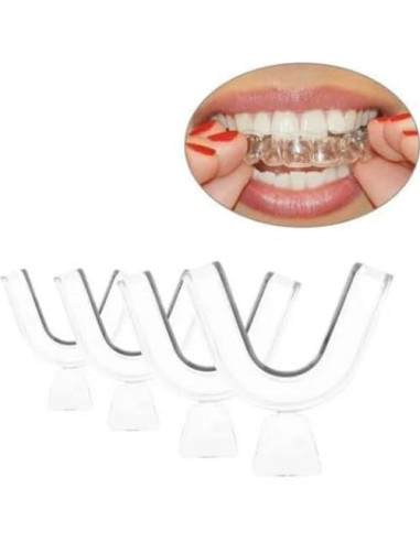 4 Protectores Nocturnos de Silicona Gryshanyun para Bruxismo