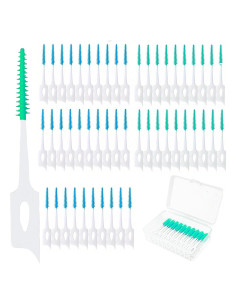 300 Cepillos Interdentales Maoerdental Silicona Suave Verde/Azul