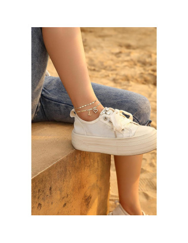 Brazalete de Tobillo Inicial Dorado Wremily Impermeable 20.32 cm