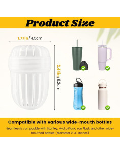 Juego de 3 Infusores de Té Reutilizables Kazheon 6.2x4.5cm 2