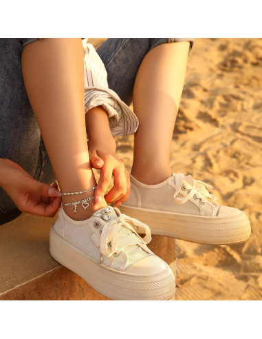 Brazalete de Tobillo Inicial Dorado Wremily Impermeable 20.32 cm