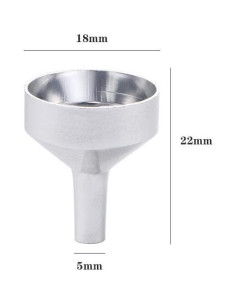 20 Embudos Metálicos Mini para Perfumes y Especias - Kopida 2