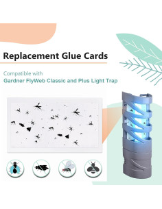 Qualirey 20 Tableros de Pegamento para Trampa de Moscas 2
