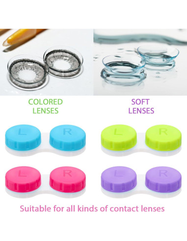 Estuche para Lentes de Contacto Nicunom - 80 Piezas Coloridas