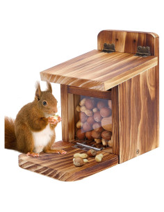 Comedero para Ardillas MIXXIDEA de Madera 1.5cm Resistente