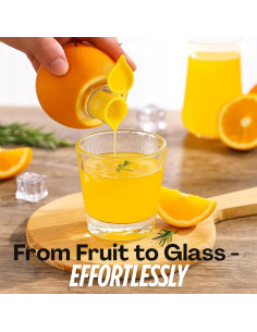 Exprimidor Manual de Cítricos Majesty World 2025 con Filtro 118ml 2