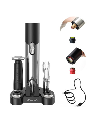 Abridor de Vino Eléctrico CIRCLE JOY 7 en 1 con Accesorios