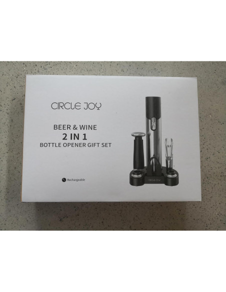 Abridor de Vino Eléctrico CIRCLE JOY 7 en 1 con Accesorios
