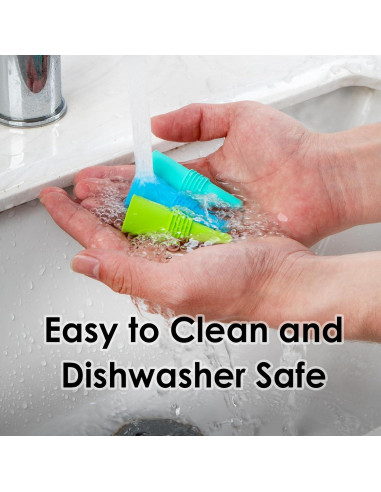 9 Tapones de Vino Silicona Multicolor BULUMIOO con Acero Inoxidable