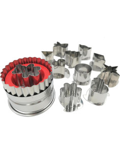 Juego de Cortadores de Galletas Linzer JOKUMO 11 Piezas Acero Inoxidable 2