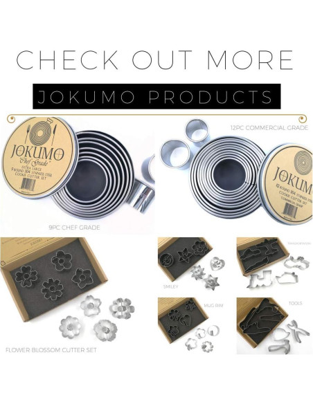 Juego de Cortadores de Galletas Linzer JOKUMO 11 Piezas Acero Inoxidable
