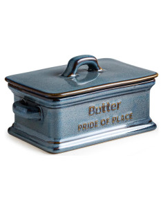 Plato para Mantequilla con Tapa Zoeeker Azul 510 ml