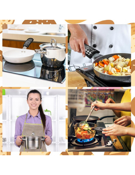 Fundas de Mango de Sartén de Hierro Fundido Patelai - 8 Piezas