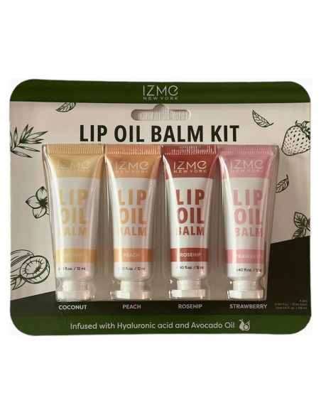 Kit de bálsamo labial Izme - 4 sabores 11.8 ml