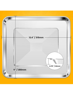 Cesta de Acero Inoxidable para Freidora de Aire Cuisinart 30.99x27.94 cm 2