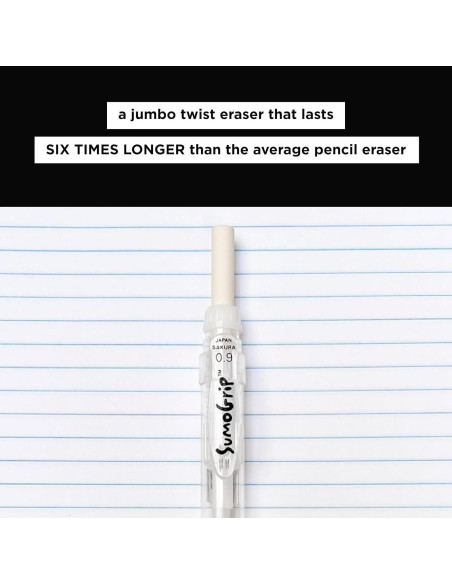 Lápiz mecánico SumoGrip SAKURA 0.7 mm ergonómico - Paquete de 3 Lápiz mecánico SumoGrip SAKURA 0.7 mm ergonómico - Paquete de 3