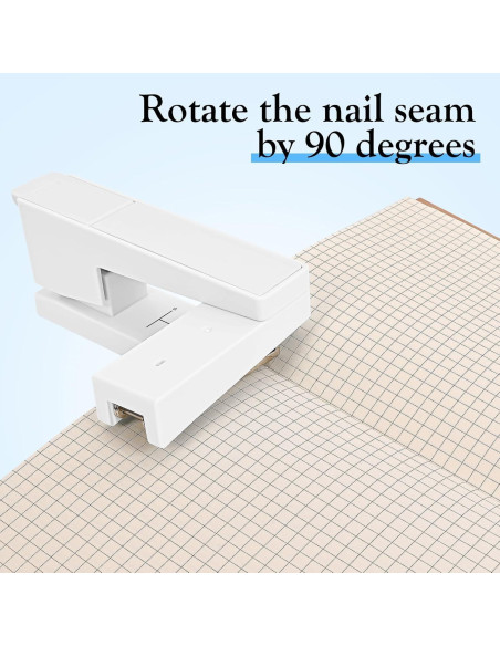 Grapadora de Brazo Giratorio Kimuxo Blanca 20 Hojas 360