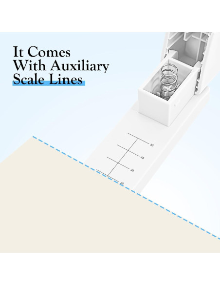 Grapadora de Brazo Giratorio Kimuxo Blanca 20 Hojas 360