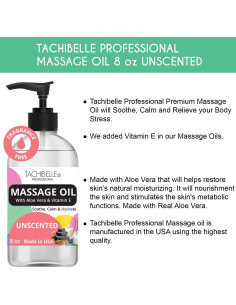 Aceite de Masaje Profesional Tachibelle 236.6 ml Sin Fragancia 2