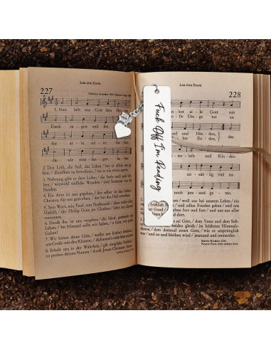 Marcador Divertido THRXOBN de Acero Inoxidable para Libros