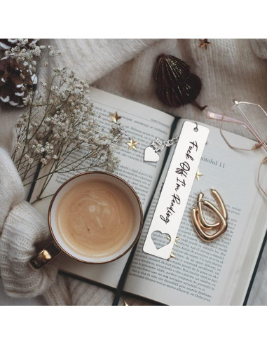 Marcador Divertido THRXOBN de Acero Inoxidable para Libros