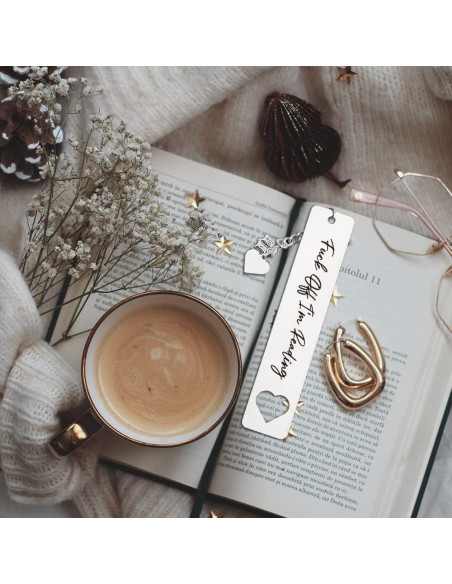 Marcador Divertido THRXOBN de Acero Inoxidable para Libros