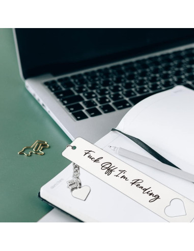 Marcador Divertido THRXOBN de Acero Inoxidable para Libros