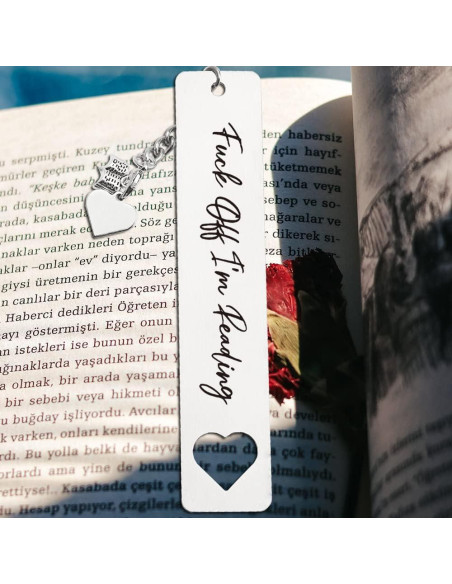 Marcador Divertido THRXOBN de Acero Inoxidable para Libros