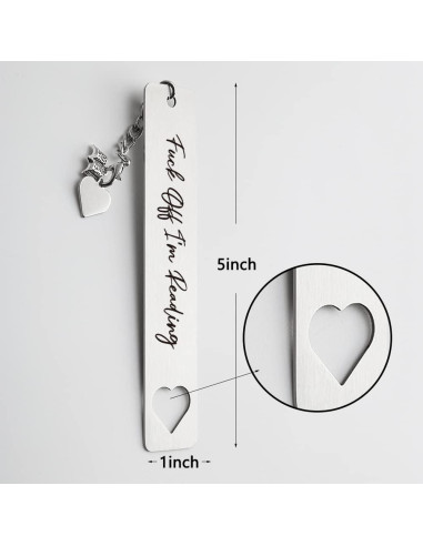 Marcador Divertido THRXOBN de Acero Inoxidable para Libros