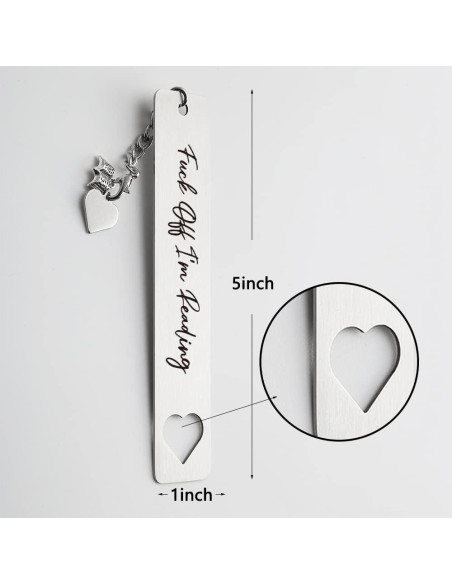 Marcador Divertido THRXOBN de Acero Inoxidable para Libros