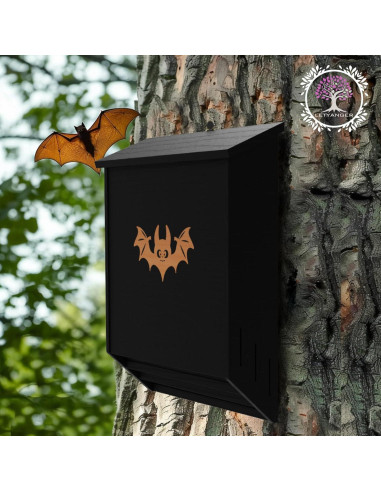 Casa para Murciélagos de Madera de Cedro LETYANGER 3 Cámaras